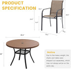 VICLLAX 5 Pieces Patio Dining Set - Image 7