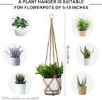YIBOT Macrame Plant Hanger Indoor Set of 2 - Image 2