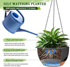 Hanging Planters for Outdoor Indoor Plants, 2 Pack 10 Inch Hanging Basket - Image 3