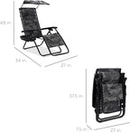 Best Choice Products Folding Zero Gravity Outdoor Recliner Patio Lounge Chair - Image 3