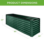 Best Choice Products 8x2x2ft Outdoor Metal Raised Garden Bed, Rectangular Deep - Image 7