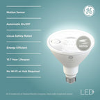 GE LED+ Motion Sensor LED Light Bulbs, PAR38 Outdoor Security Floodlights - Image 3