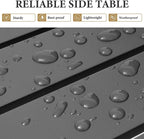 Crestlive Products Aluminum Outdoor Side Table Set of 2, Pool Lounge Chair Side - Image 6