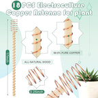 18 Pcs Electroculture Plant Stakes 17 Inches Long Copper Garden Stakes - Image 2