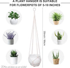 YIBOT Macrame Plant Hanger Indoor Set of 2 - Image 3