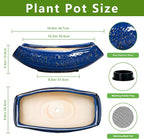 Bonsai Pots - 18 Inch Large Ceramic Succulent Pots - Image 2