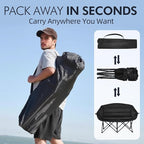Double Camping Chair Padded Loveseat Chair - Image 6