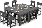 SERWALL 8-Piece Counter Height DiningTable Sets by SERWALL