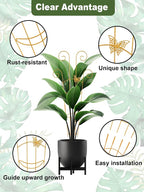 4Pcs Indoor Plant Trellis for Potted Plants, Houseplant Support Stakes for Ivy - Image 3