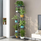 LINZINAR Plant Stand Metal 7 Tier 8 Potted Multiple Flower Pot Holder Shelf - Image 2