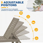 ROJIK Outdoor Chaise Lounge Chair Set of 2, - Image 5
