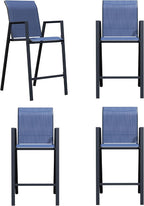 Outdoor Bar Stools Set of 4, Bar Height Chairs - Image 8