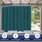 PureFit Outdoor Curtains for Patio Waterproof Weatherproof, UV Resistant - Image 3