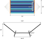 Two Person Hammock with Stand for Outside Heavy Duty, Outdoor Patio Hammock - Image 4
