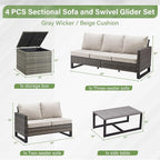 Belord 5-Seater Patio Conversation Set - Image 2