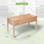 Backyard Expressions Wooden Raised Garden Bed | 48" x 24" x 30" Elevated - Image 3