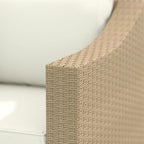 Outsunny 3 Seater Patio Sofa, Wicker Sofa - Image 9