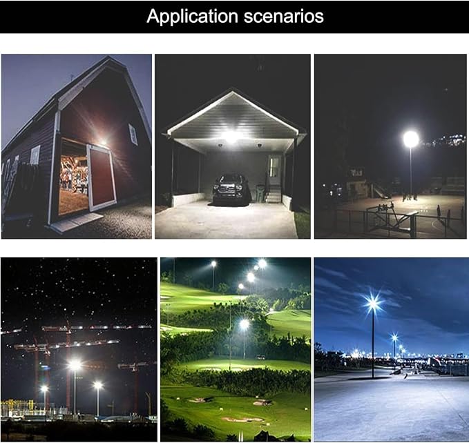 4Pack LED Flood Light Outdoor, 100W LED Work Light 11000lm - Image 6