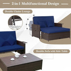 HAPPYGRILL Patio Rattan Wicker Daybed - Image 3