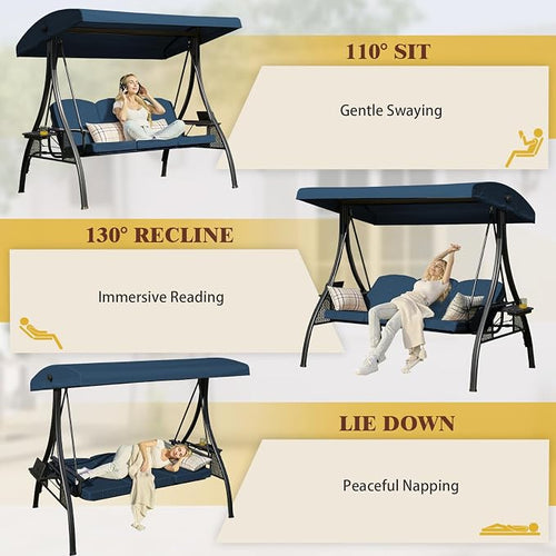 3-in-1 Convertible Outdoor Swing - Image 2