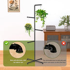 Hanging Plant Stand, Plant Hanger Indoor, Corner Hanging Plant Stand, Living - Image 4
