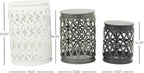 Deco 79 Metal Side End Accent Table Indoor Outdoor Nesting End Table - Image 3