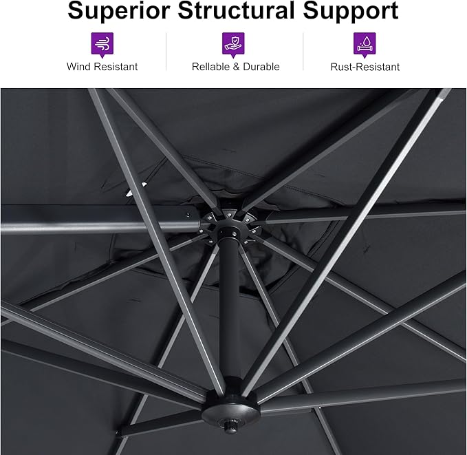 PURPLE LEAF 10 Feet Patio Umbrella - Image 3