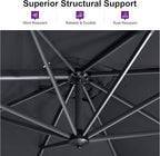 PURPLE LEAF 11 Feet Patio Umbrella - Image 3