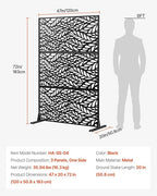 VEVOR Metal Privacy Screen, Outdoor Privacy Screens & Panels, Freestanding - Image 7