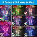 50ft Outdoor Rope Light, IP68 Waterproof 25 Color Changing String Lights - Image 3