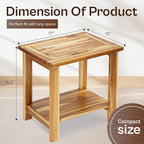 Adirondack Side Table – Weather-Resistant Rectangular End Table - Image 2