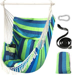 Chihee Hammock Chair Hanging Swing Max 500 Lbs 2 Cushions Included Metal by Chihee