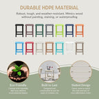 WestinTrends Malibu Square Outdoor Side Table - Image 6