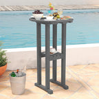 Sundale Outdoor 39 Inches Height Adirondack Bar Table, Patio HDPE Pub Height - Image 2