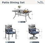 PHI VILLA 7 Pieces Outdoor Dining Set - Image 9