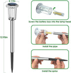 Solar Outdoor Lights, 15 Pack Solar Pathway Lights Outdoor Waterproof, Stake - Image 4