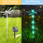 Set of 6 Arcylic Solar Lights for Outside, Solar Powered Garden Decorations - Image 3