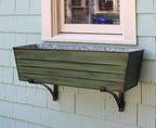 Achla Designs Galvanized Window Flower Box Planter-Green-Large - Image 8