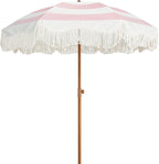 AMMSUN Boho Fringe Umbrella Outdoor Patio, 6.5ft UPF50+ Picnic Umbrella by AMMSUN