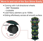 GameXcel Vertical Planter 7 Tier Stackable Planters Garden Planters Strawberry - Image 6