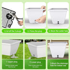8 Pack 24 Inch Window Planter Box - Image 2