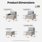ovios 4-Piece Patio Furniture Set - Image 8