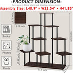 AZERPIAN Plant Stand 9 Tier Indoor Metal Flower Shelf - Image 4