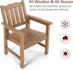 Stoog HIPS Outdoor Patio Dining Set, 4-Piece All-Weather Garden Bench, Chairs - Image 7