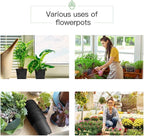 JERIA 100-Pack 0.5 Gallon Plant Nursery Pots, Plastic Pots - Image 7