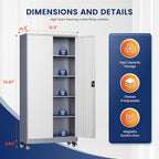 Yizosh Metal Garage Storage Cabinet - Image 3