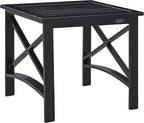 Crosley Furniture Kaplan Weather Resistant Metal Outdoor Side Table by CrosleyFurniture