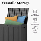 ROJIK 37 Gallon Outdoor Storage Box, Deck Box - Image 5