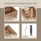 Wooden Planter Box, Storage Box 17”L x6”W x5.5”H - Image 4