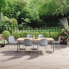 2xhome Modern Stackable Armless Dining Chair | Plastic Shell Seat - Image 8